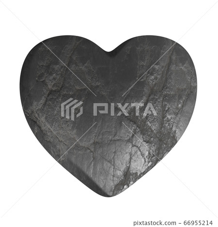 Heart Isolated on White Background. 3D rendering - Stock Illustration ...