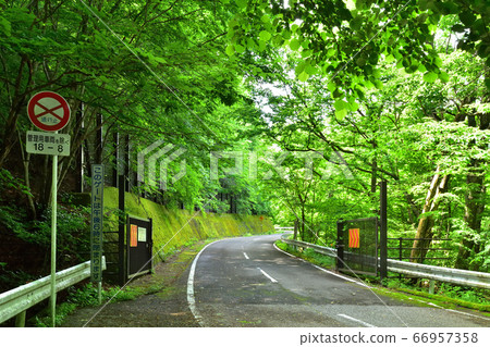 Entrance gate to Shiona Skyline (Shiobara side) Entrance gate to Shiona Skyline (Shiobara side) 66957358