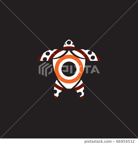 Turtle icon logo design with aboriginal style Turtle icon logo design with aboriginal style 66958532