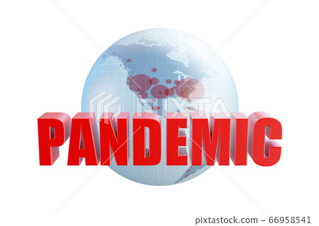 Covid-19 Coronavirus pandemic concept, 3d Covid-19 Coronavirus pandemic concept, 3d 66958541
