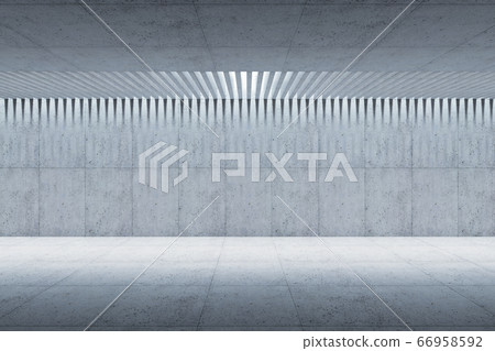 blank concrete space interior, 3d rendering blank concrete space interior, 3d rendering 66958592