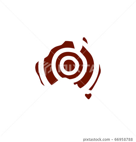 Aboriginal art dots painting with using Australian 66958788