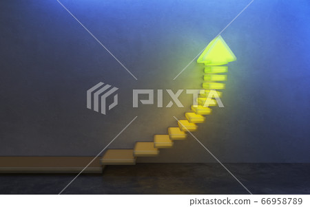 stairs going upward, 3d rendering stairs going upward, 3d rendering 66958789