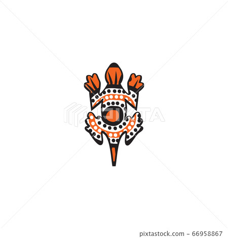 Lizard logo design with aboriginal style 66958867