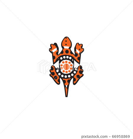 Lizard logo design with aboriginal style 66958869