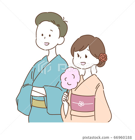 Summer festival couple Summer festival couple 66960188