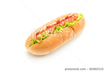sausage hotdog with ketchup sausage hotdog with ketchup 66960528