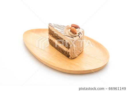 coffee cake on white background 66961149