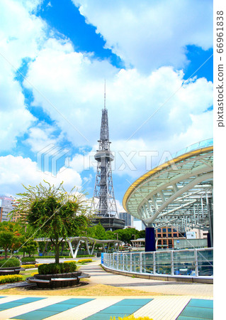 名古屋市電視塔和綠洲21的風景 名古屋市電視塔和綠洲21的風景 66961838