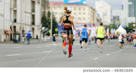 back young girl runner back young girl runner 66963889