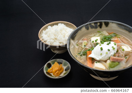 Okinawa cuisine Uchina miso soup set meal Okinawa cuisine Uchina miso soup set meal 66964167