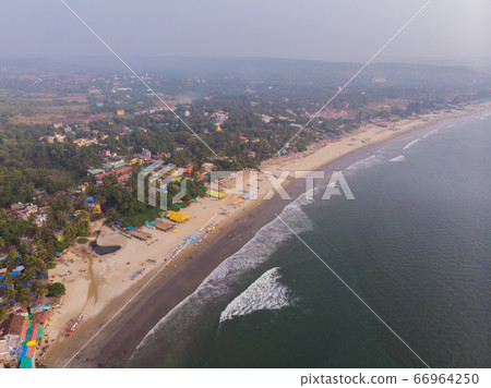 Beauty Arambol beach landscape, Goa state, India. Beauty Arambol beach landscape, Goa state, India. 66964250