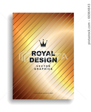 Luxury golden cover design. Royal style premium quality. 66964643