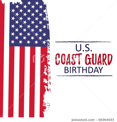 Template banner for US Coast Guard Birthda 66964693