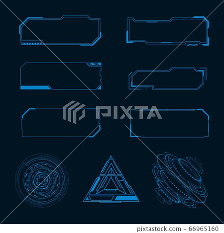 Futuristic user interface illustration Futuristic user interface illustration 66965160