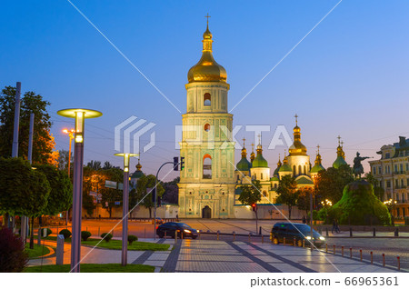 Sophia Cathedral, square. Kiev, Ukraine 66965361