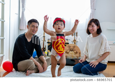 A boy celebrating the festival of Tango May doll 66965701