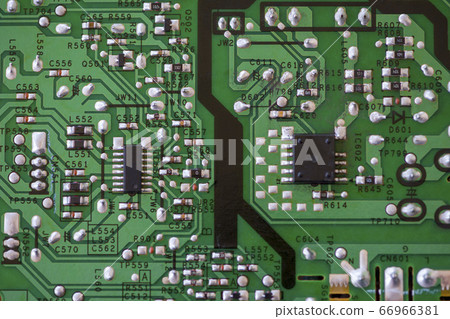 Close-up of electronic components 66966381