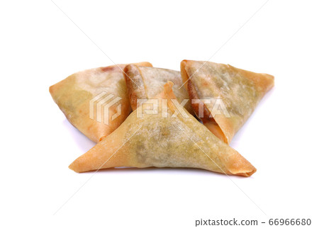 Samosa  isolated on white background 66966680