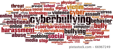 Cyberbullying word cloud - Stock Illustration [66967249] - PIXTA