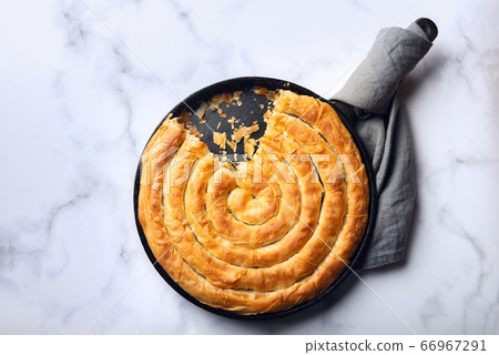 Filo Spinach and Feta Twist Pie Filo Spinach and Feta Twist Pie 66967291