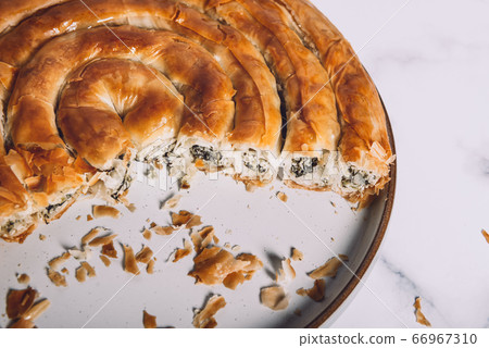 Filo Spinach and Feta Twist Pie 66967310