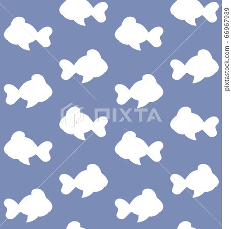 Vector seamless pattern of sketch fish silhouette - Stock Illustration ...