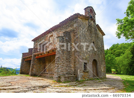 Santa Magdalena chapel in Rupit, Catalonia. 66970334