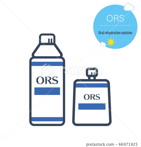 Illustration of oral rehydration solution 66971925