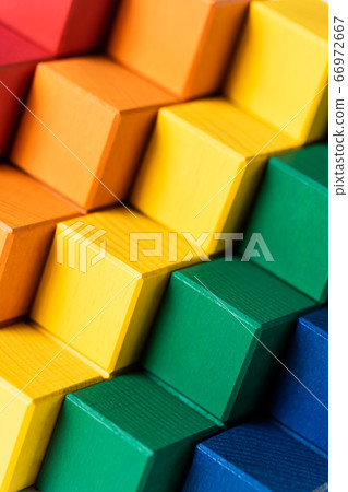 Blocks stacked in steps 66972667