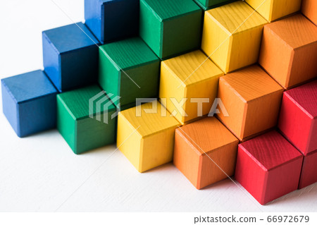 Blocks stacked in steps 66972679