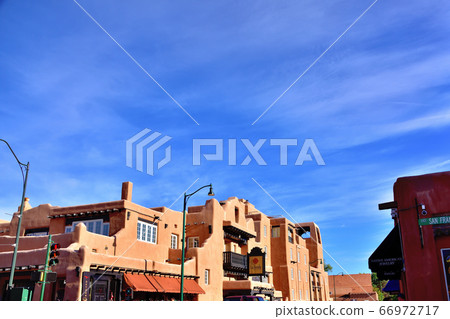 Santa Fe landscape with Loretto chapel 66972717