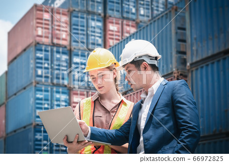 Container Shipping Logistics Engineering of Import/Export Transportation Industry Container Shipping Logistics Engineering of Import/Export Transportation Industry 66972825