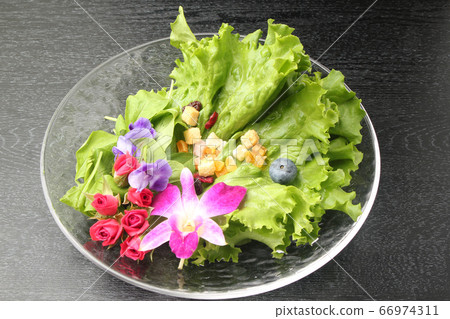 Edible Flower Salad Edible Flower Salad 66974311