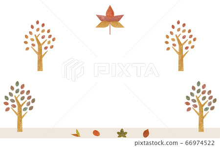 Illustration of maple and roadside trees in... - Stock Illustration ...