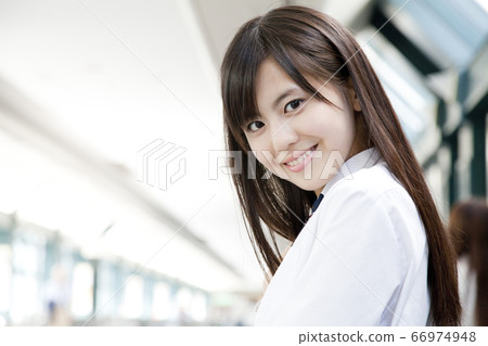 Female high school student portrait Female high school student portrait 66974948
