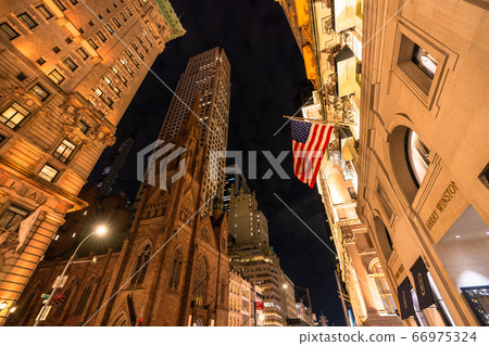 <New York> Manhattan night view, Fifth Avenue 66975324