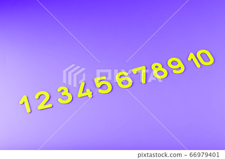 Colorful figures and numbers for children on a Colorful figures and numbers for children on a 66979401