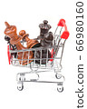 Shopping cart with chessmen 66980160