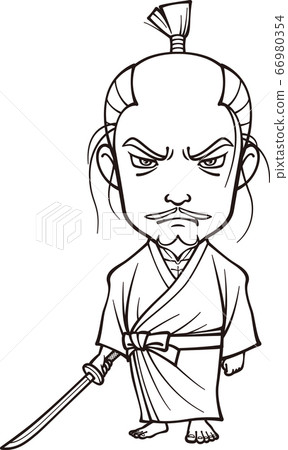 Oda Nobunaga's End [2 heads, black and white] 66980354