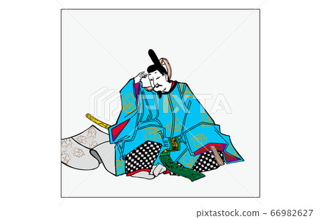 如今的Hyakunin Isshu Azuma Nishiki框架詩人45 Kentoku 66982627