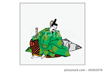 現在有Hyakunin Isshu Azuma Nishiki框架詩人6 Nakanagon家族所有 66982676