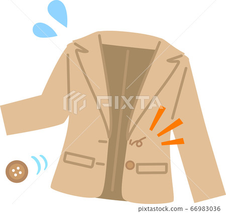 Buttoned jacket - Stock Illustration [66983036] - PIXTA
