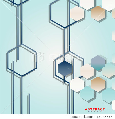 Abstract vector background of a hexagonal - Stock Illustration ...
