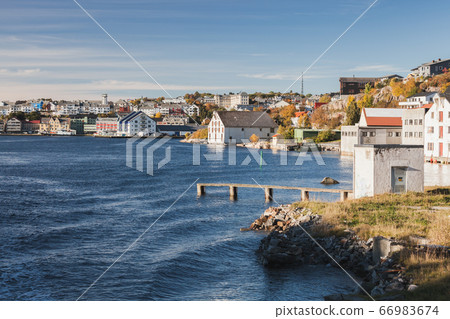 Kristiansund, coastal Norwegian landscape, old 66983674