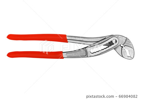 Adjustable pliers isolated on white background 66984082