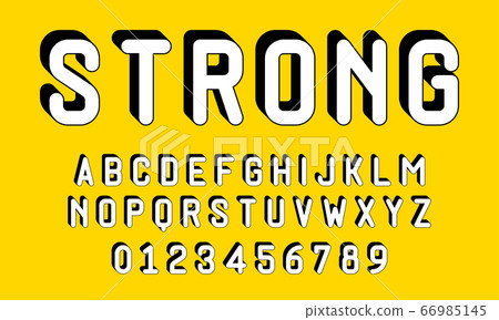 Set of alphabets font modern design 3D concept - Stock Illustration ...