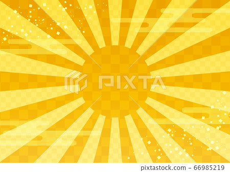 [新年賀卡材料]第一次日出的背景圖片 66985219