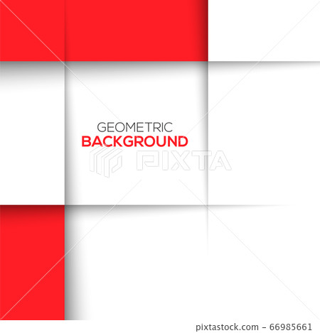 Geometric red 3D background - Stock Illustration [66985661] - PIXTA
