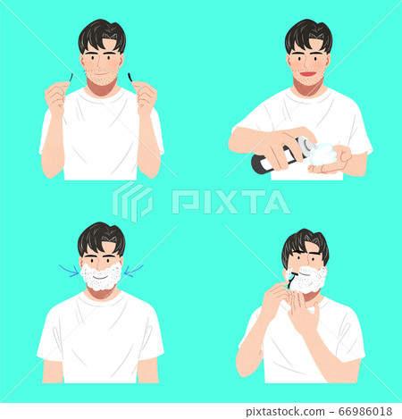 Set of men characters icon, male beauty concept illustration 008 Set of men characters icon, male beauty concept illustration 008 66986018